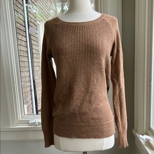 J. Crew waffle weave relaxed crew neck sweater XS
